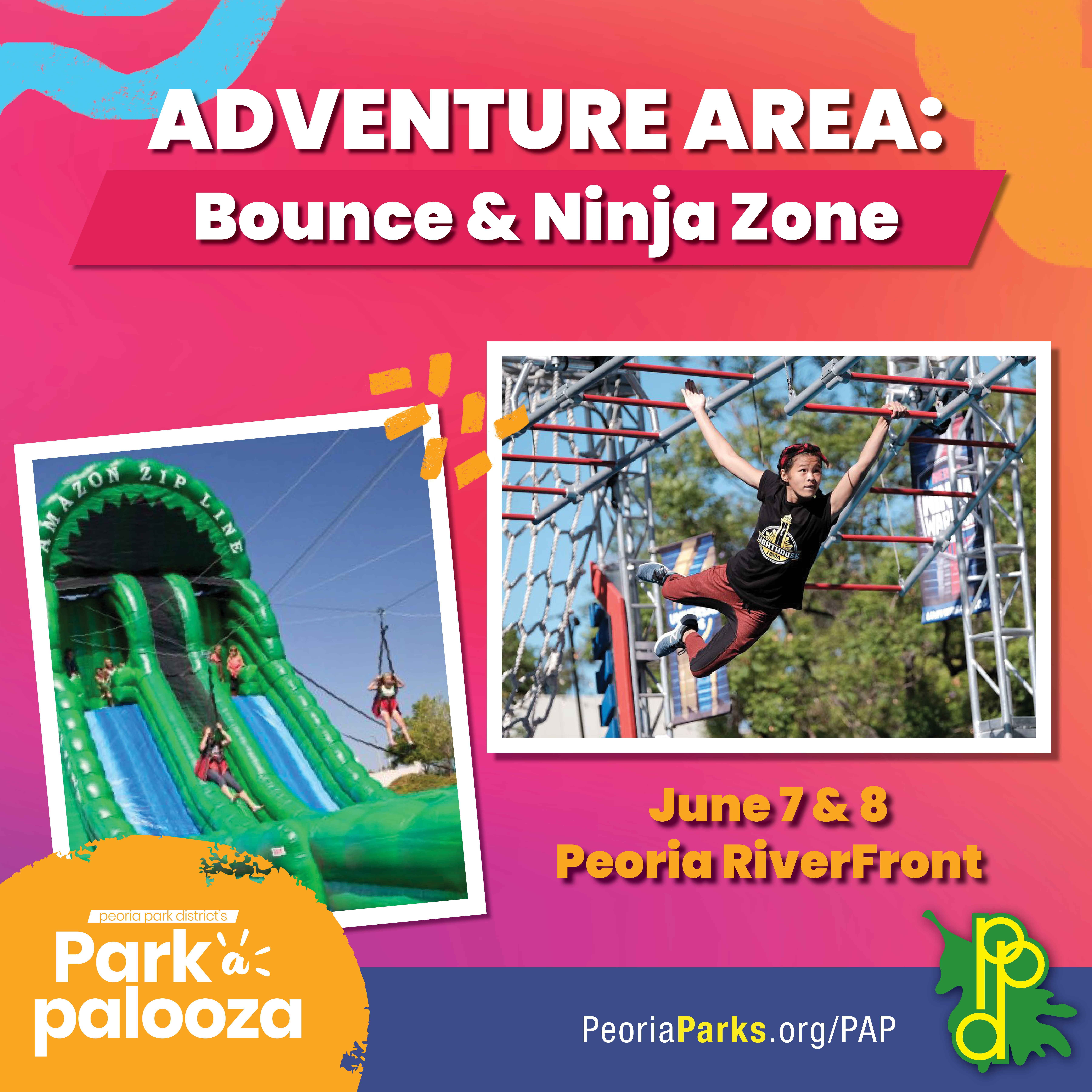 Park-A-Palooza- Adventure Area: Bounce & Ninja Zone